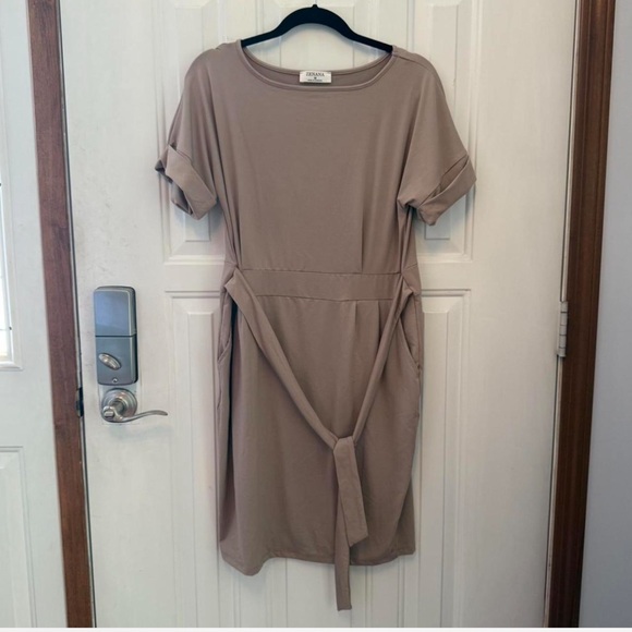 Zenana Outfitters Tan Mini Dress - Picture 2 of 4